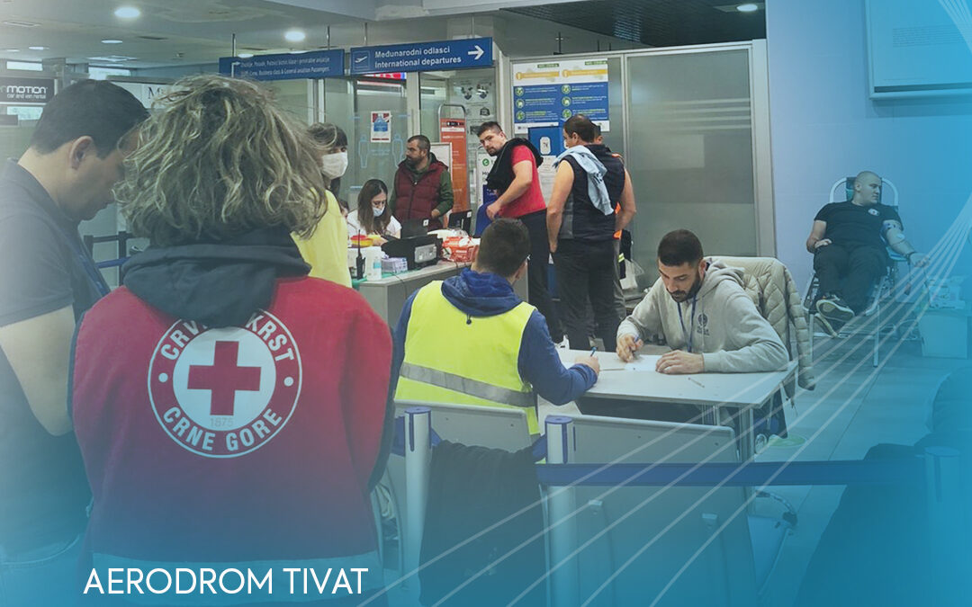 Osoblje Aerodroma Tivat u akciji doniranja krvi