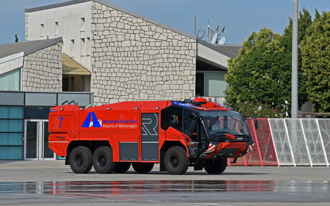 Rozenbauer Panter 6X6 je novo vatrogasno vozilo Aerodroma Podgorica